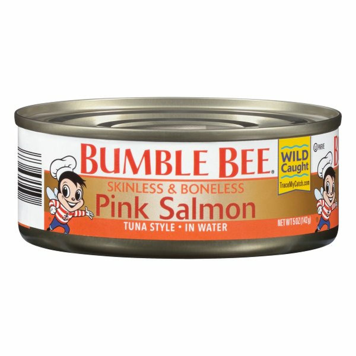 Calories in Bumble Bee Salmon in Water, Pink, Skinless & Boneless