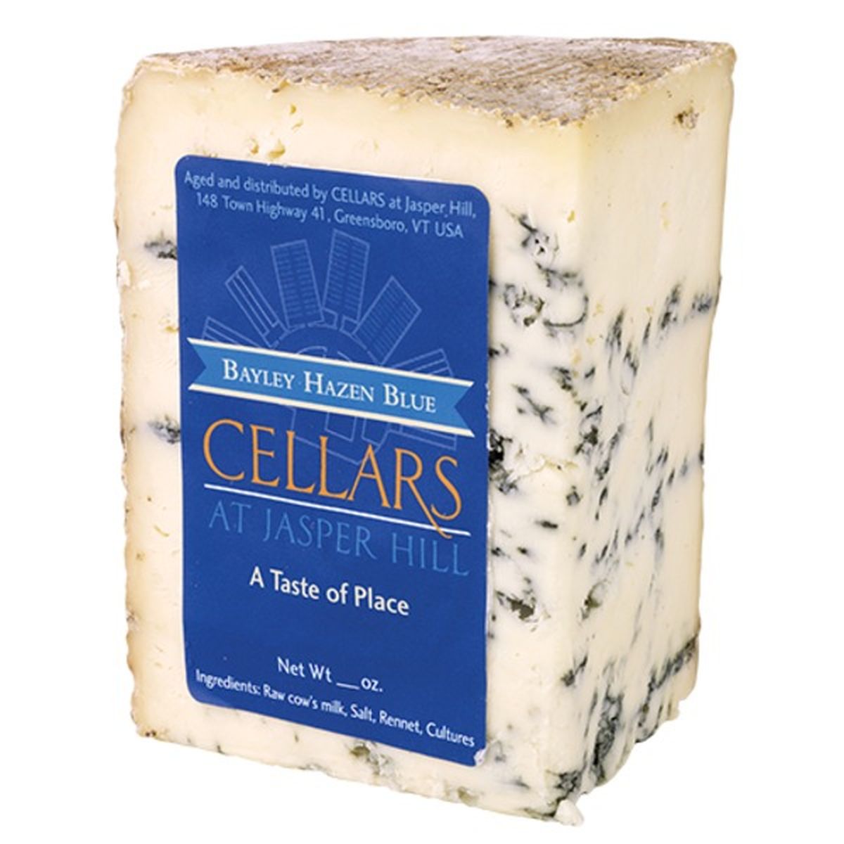 Calories in Jasper Hill Bayley Hazen Blue Cheese