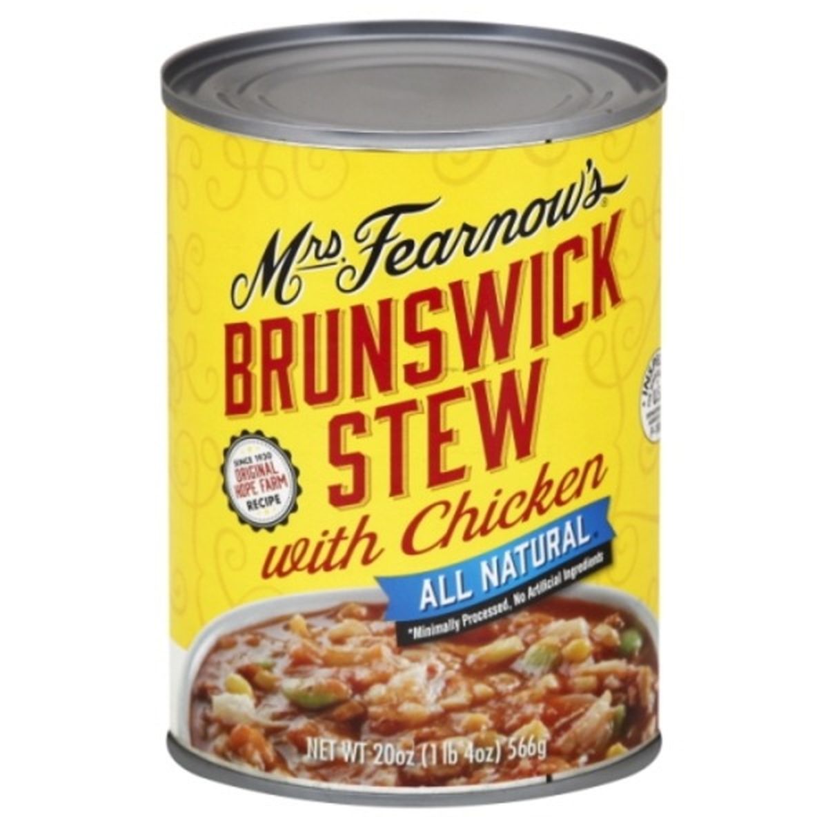 Calories in Mrs. Fearnow's Brunswick Stew, with Chicken