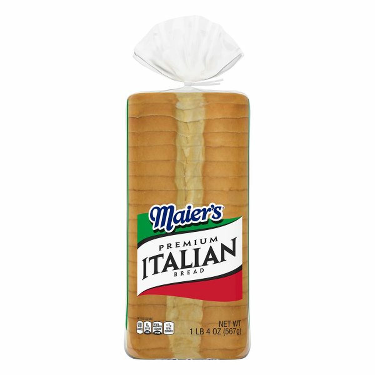 Calories in Maier's Bread, Premium Italian