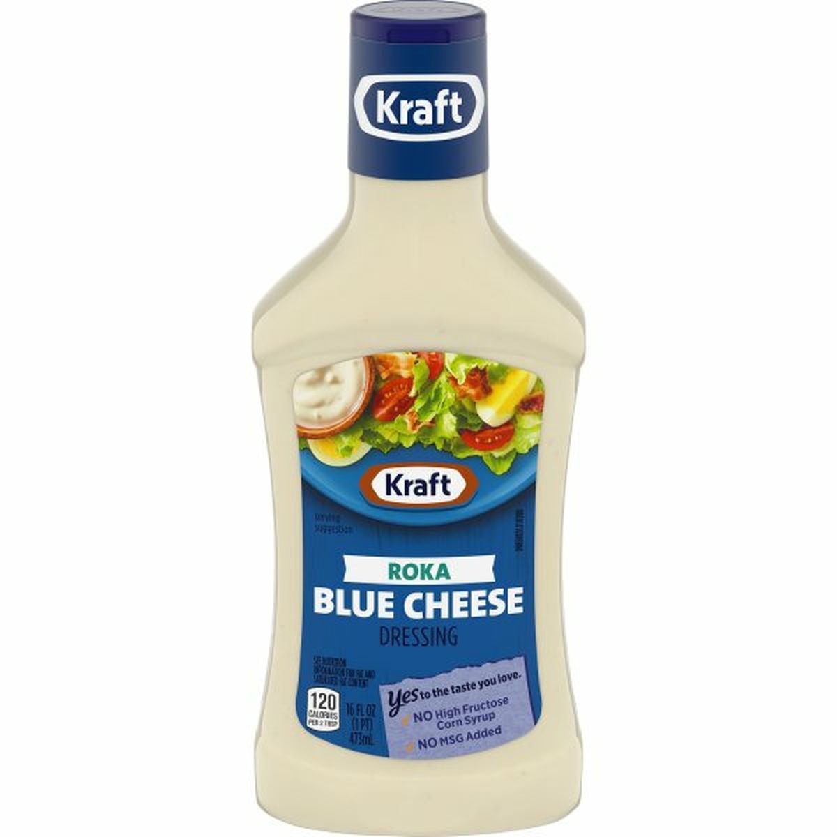 Calories in Kraft Roka Blue Cheese Dressing