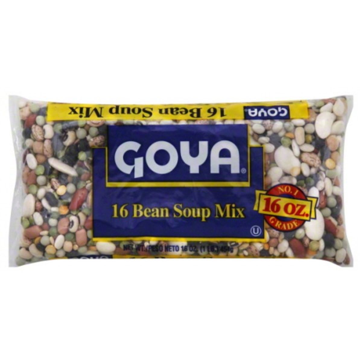 Calories in Goya Soup Mix, 16 Bean