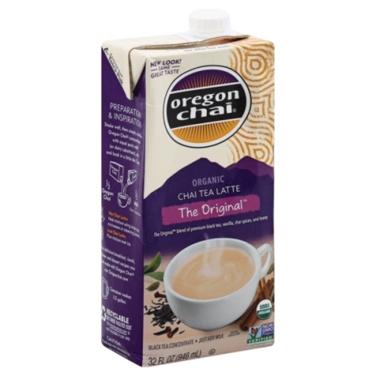 Calories in Oregon Chai Chai Tea Latte, Organic, The Original