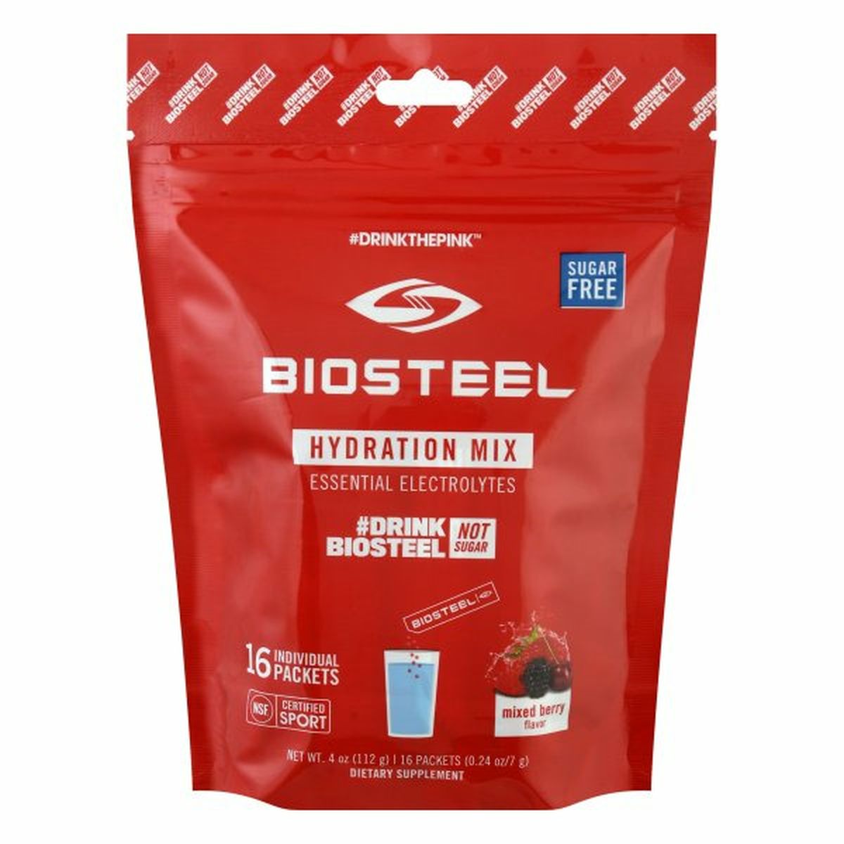 Calories in BioSteel Hydration Mix, Mixed Berry Flavor