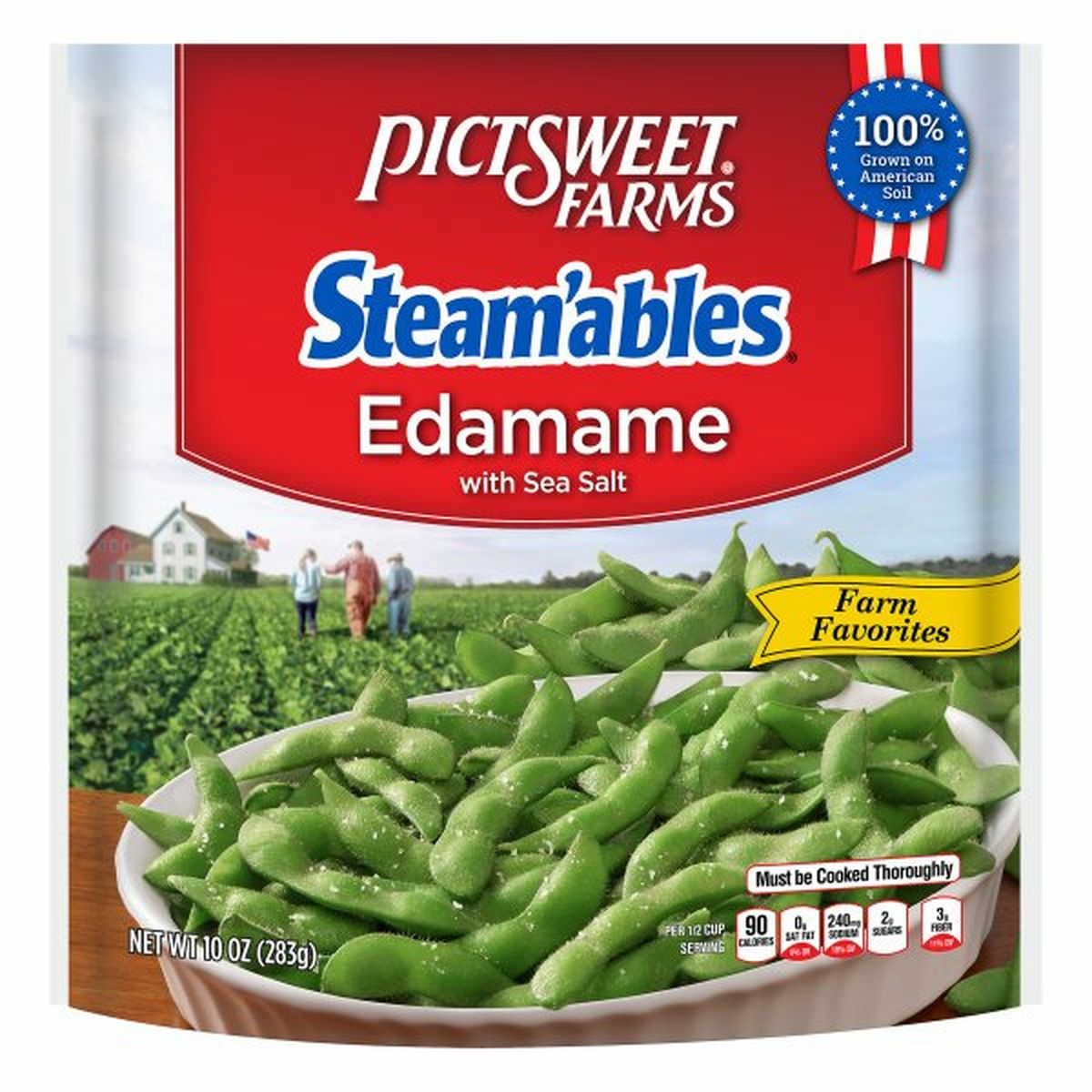 Calories in Pictsweet Farms Steam'ables Edamame with Sea Salt