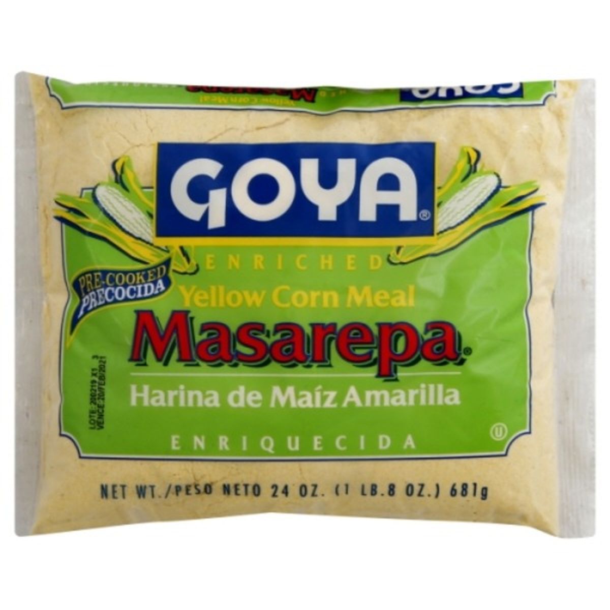 Calories in Goya Corn Meal, Yellow, Enriched