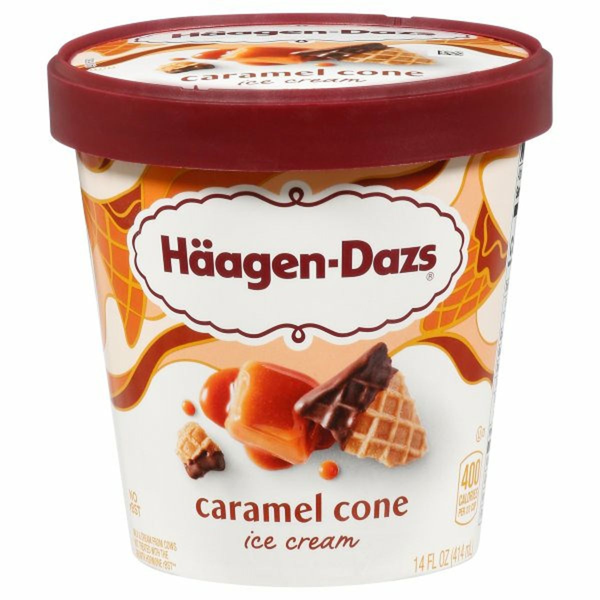 Calories in Haagen-Dazs Ice Cream, Caramel Cone