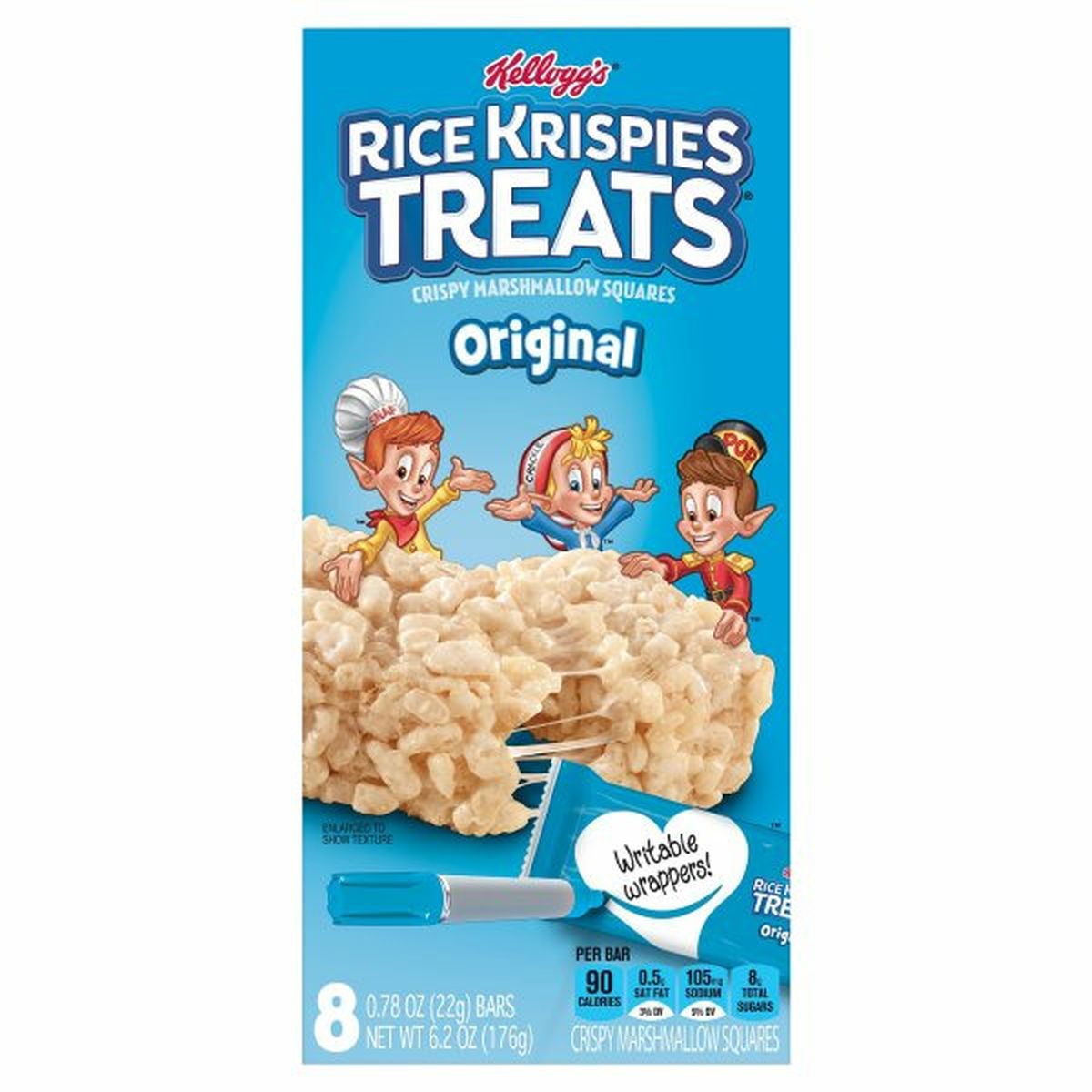 Calories in Kellogg's Rice Krispies Treats Treats Crispy Marshmallow Squares, Original