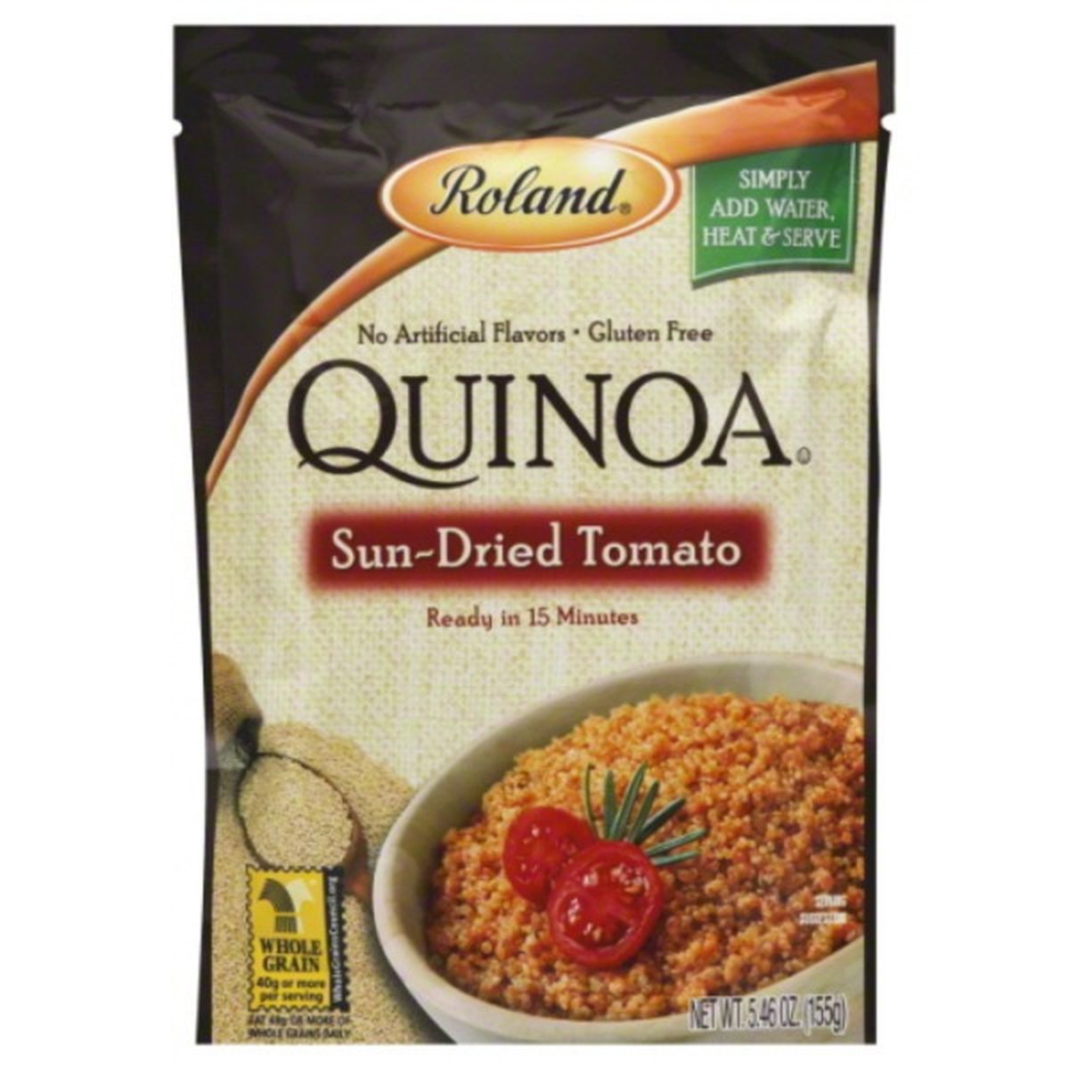 Calories in Roland Foods Quinoa, Sun-Dried Tomato