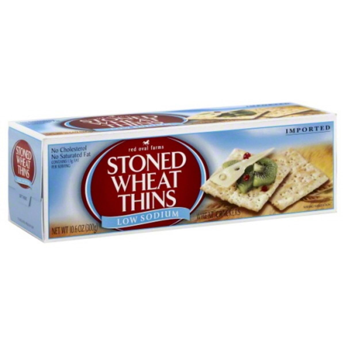 Calories in Stoned Wheat Thins Stoned Wheat Thins Wheat Crackers, Low Sodium