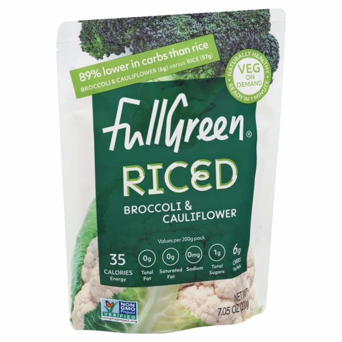 Calories in Vegi Rice Broccoli & Cauliflower, Riced