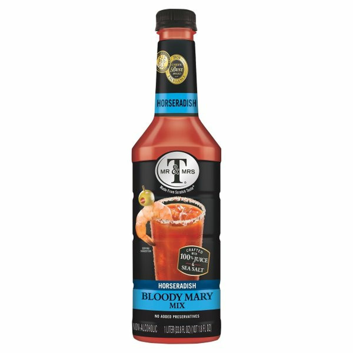 Calories in Mr & Mrs T Bloody Mary Mix, Horseradish