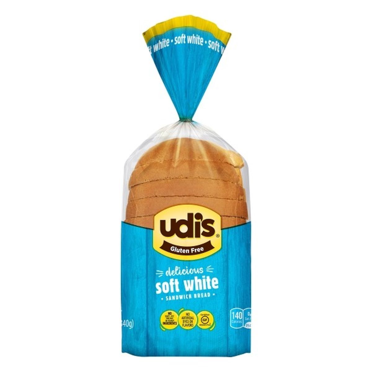 Calories in Udi's Sandwich Bread, Soft White