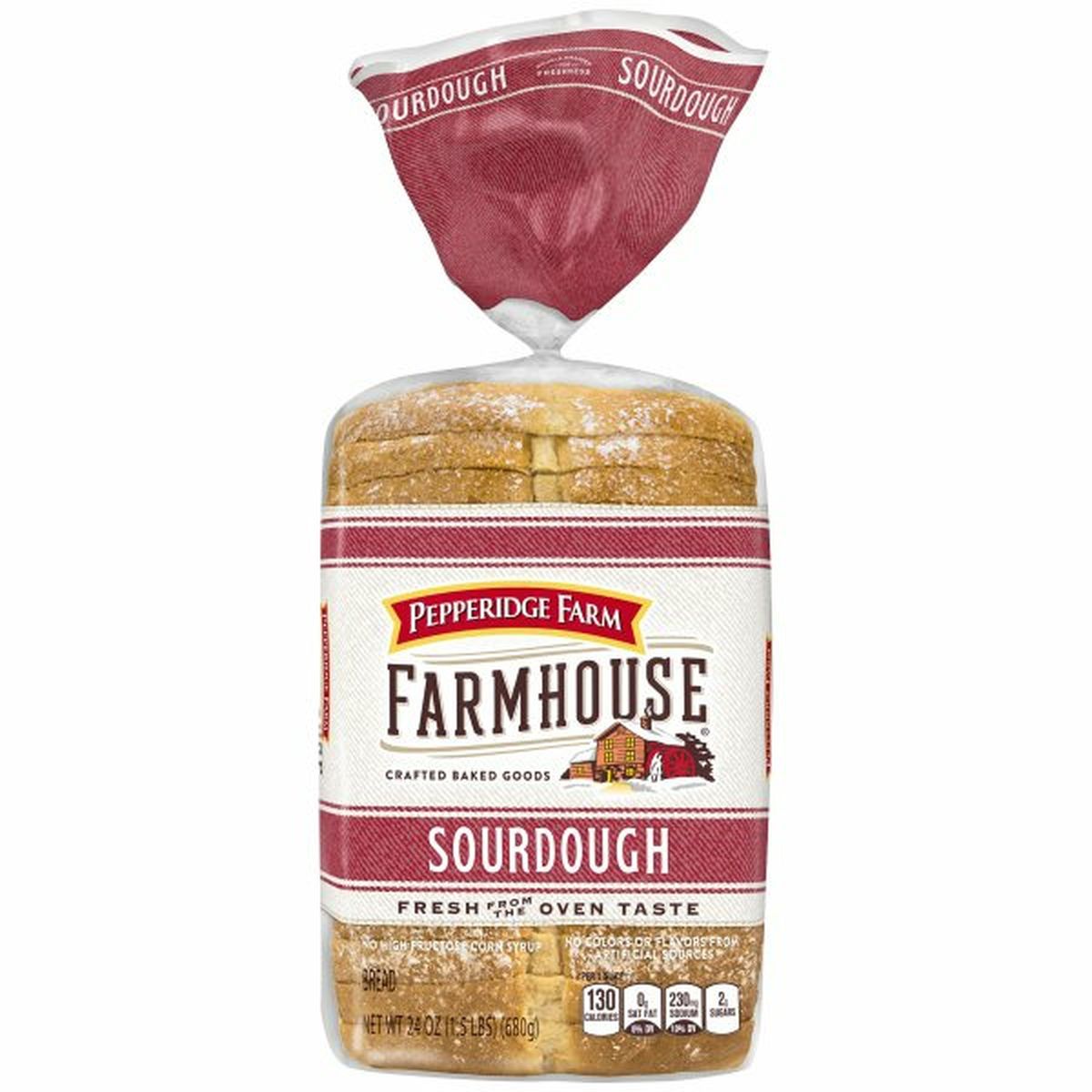 Calories in Pepperidge Farms  Farmhouse Farmhouse Sourdough Bread