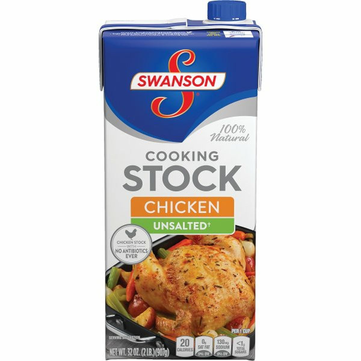 Calories in Swansons Unsalted Chicken Stock
