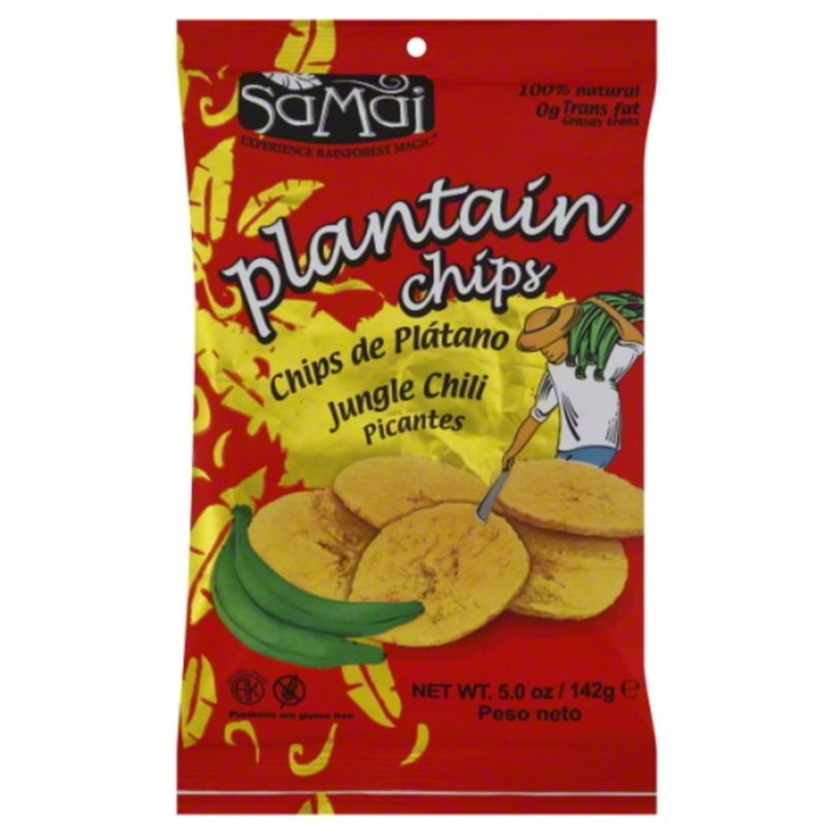 Calories in Samai Plantain Chips, Jungle Chili