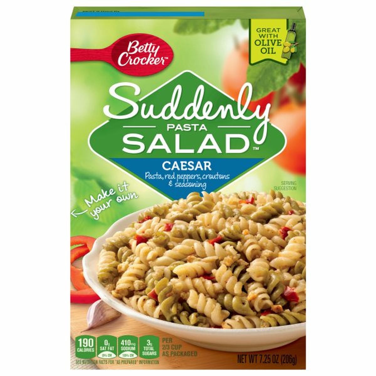Calories in Suddenly Pasta Salad Pasta Salad, Caesar