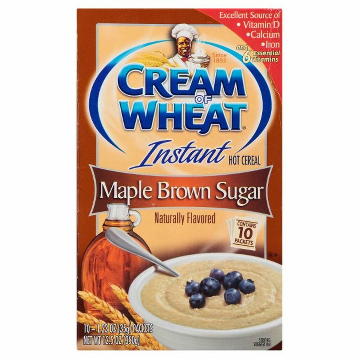 Calories in Cream of Wheat Hot Cereal, Instant, Maple Brown Sugar