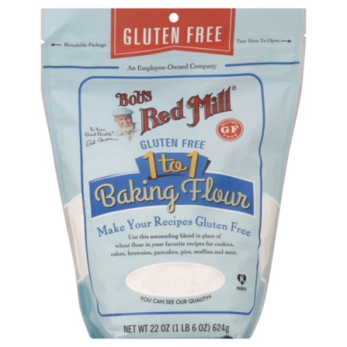 Calories in Bob's Red Mill Baking Flour, 1 to 1