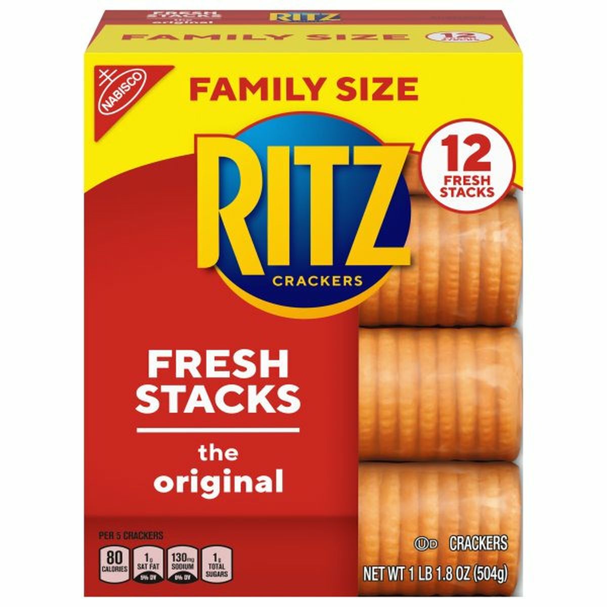 Calories in Ritz Crackers, The Original, 12 Fresh Stacks, Family Size