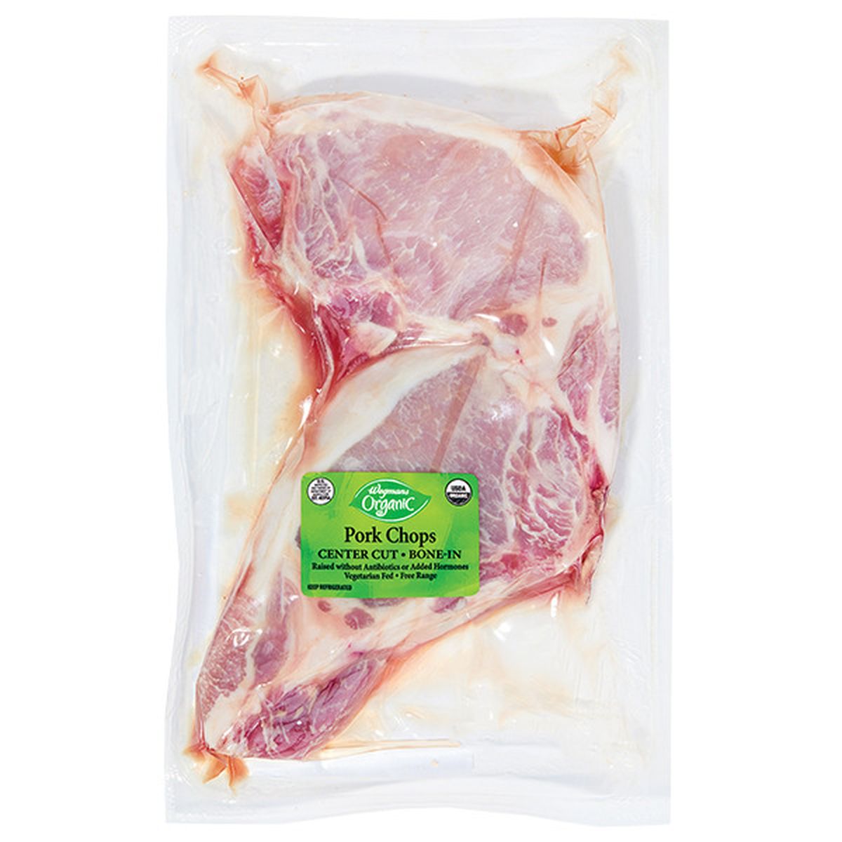 Calories in Wegmans Organic Bone-In Center Cut Pork Chops