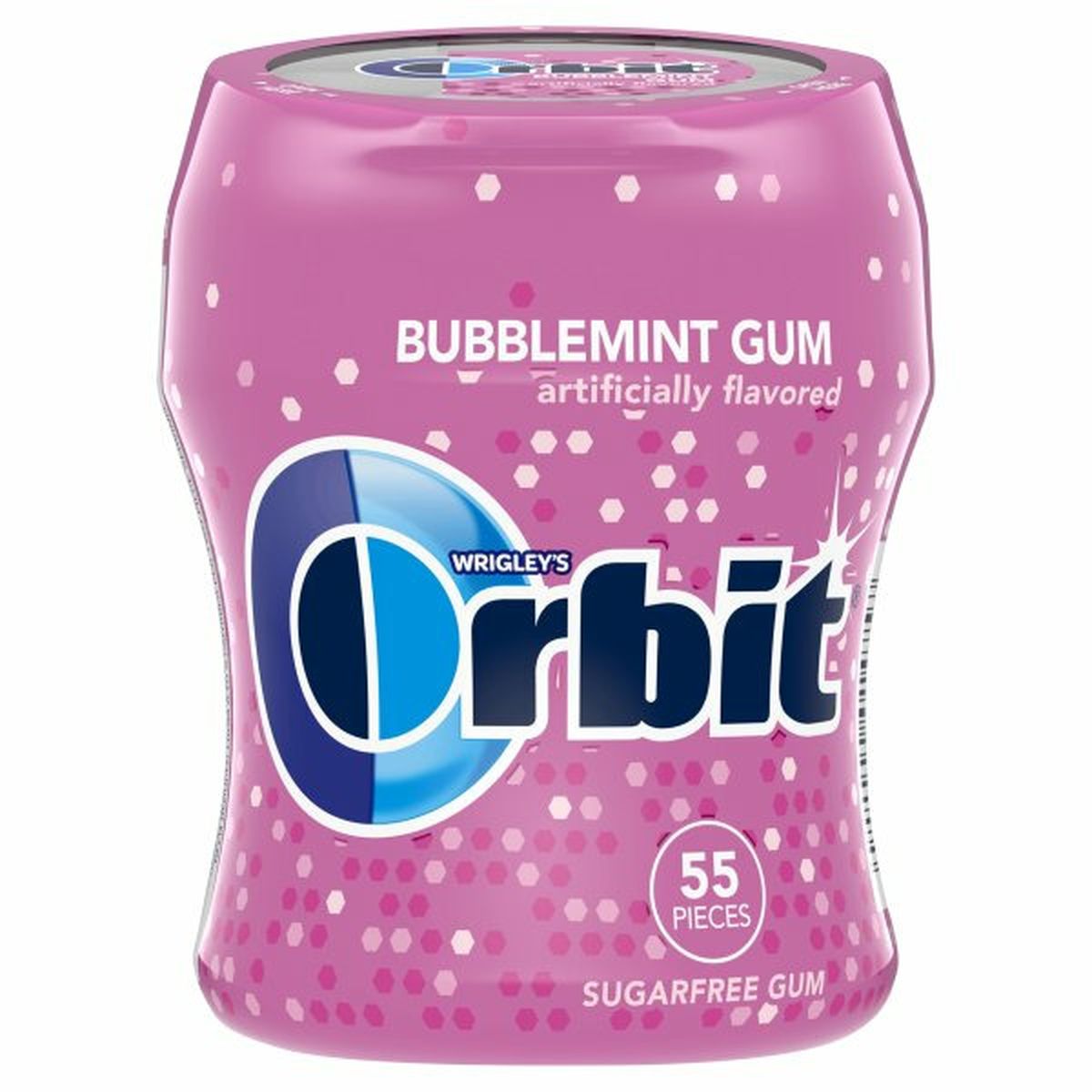 Calories in Orbit Bubblemint Sugarfree Gum, Bottle