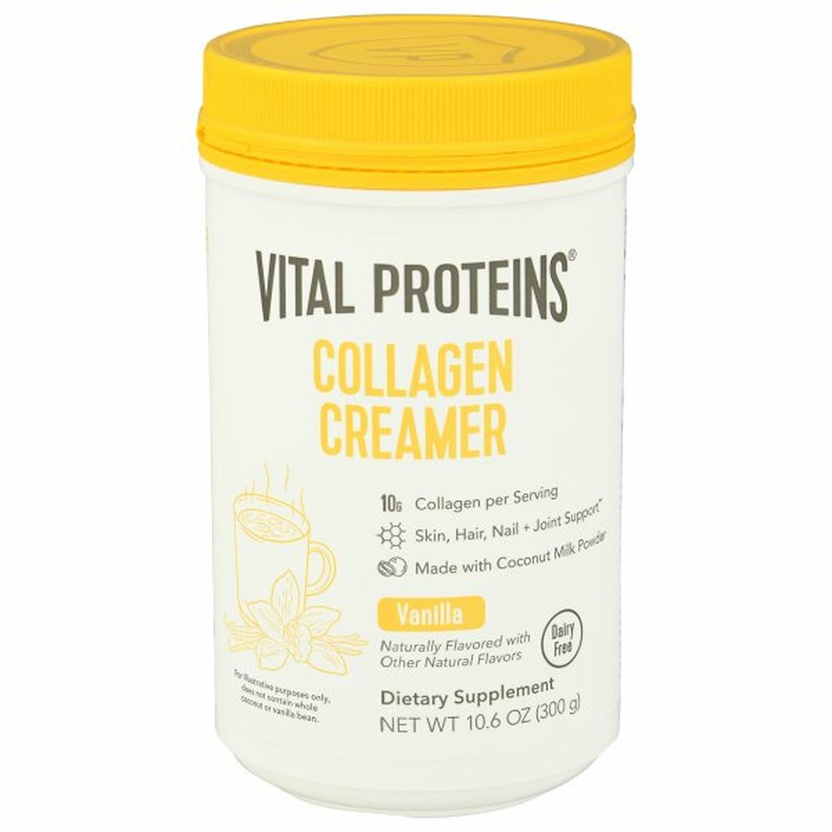 Calories in Vital Proteins Collagen Creamer, Dairy Free, Vanilla