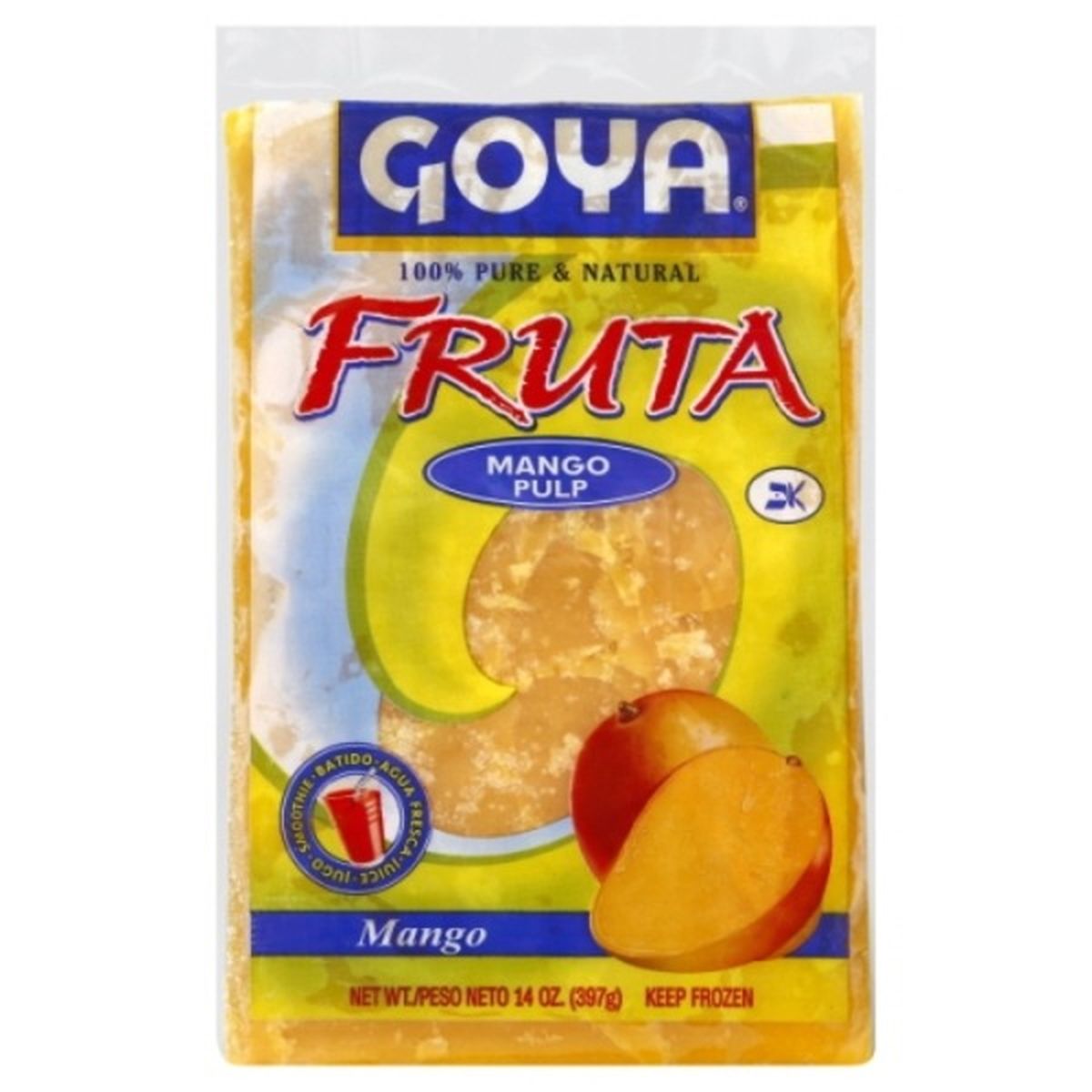 Calories in Goya Fruta, Mango Pulp
