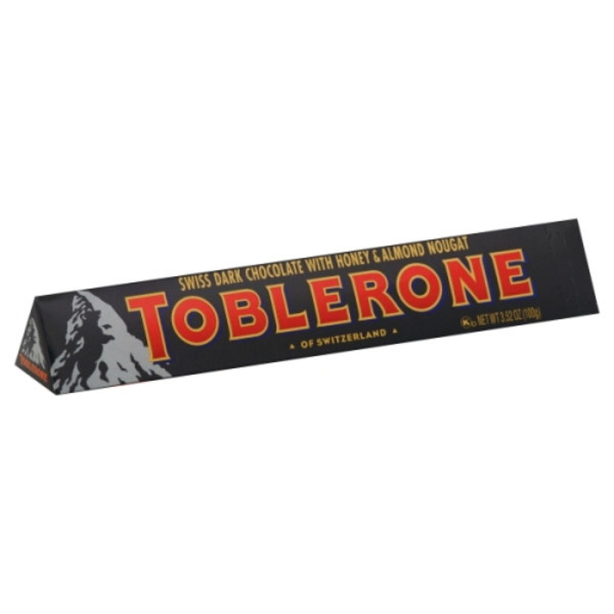 Calories in Toblerone Dark Chocolate, Swiss, with Honey & Almond Nougat