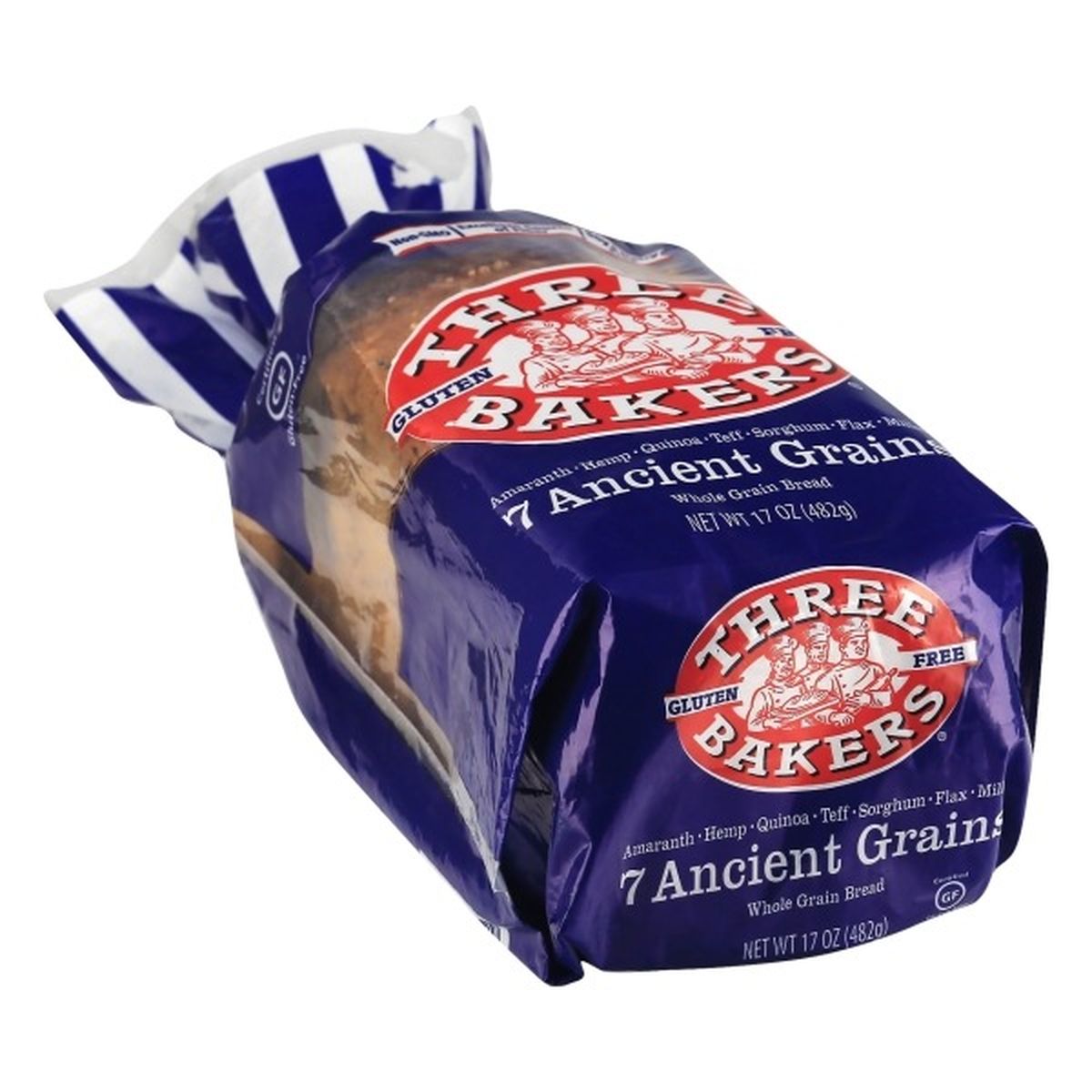 Calories in Three Bakers Bread, Gluten Free, Whole Grain, 7 Ancient Grains