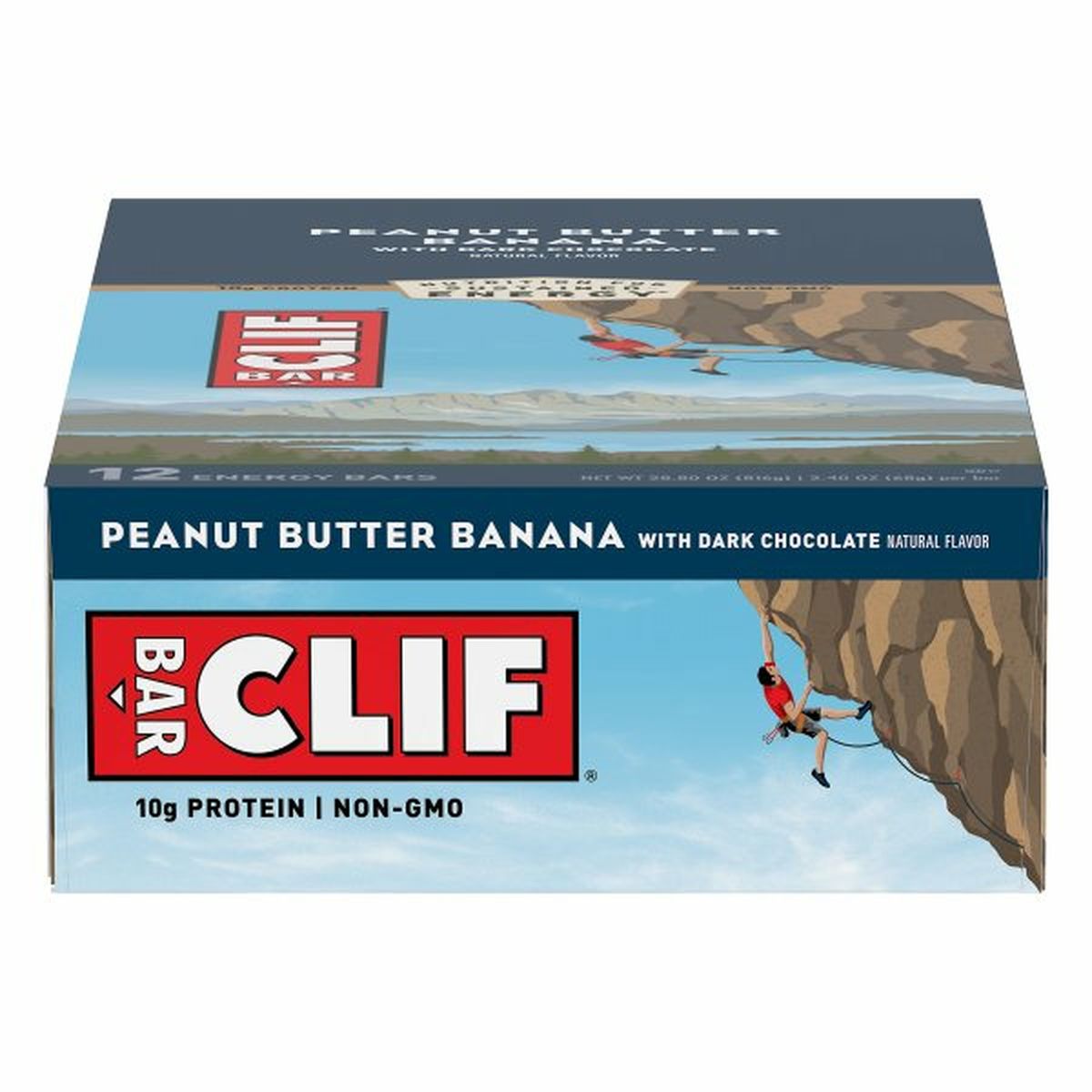 Calories in CLIF BAR Energy Bars, Peanut Butter Banana with Dark Chocolate
