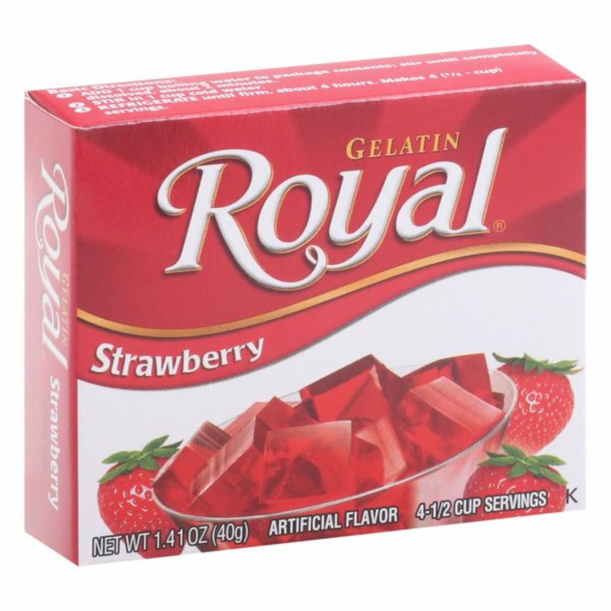 Calories in Royal Gelatin, Strawberry