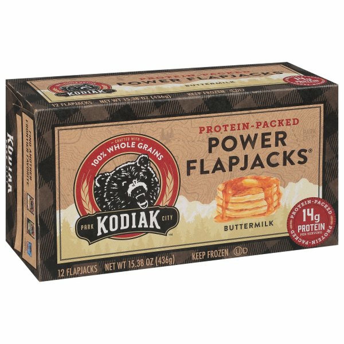 Calories in Kodiak Cakes Power Flapjacks, Protein-Packed, Buttermilk