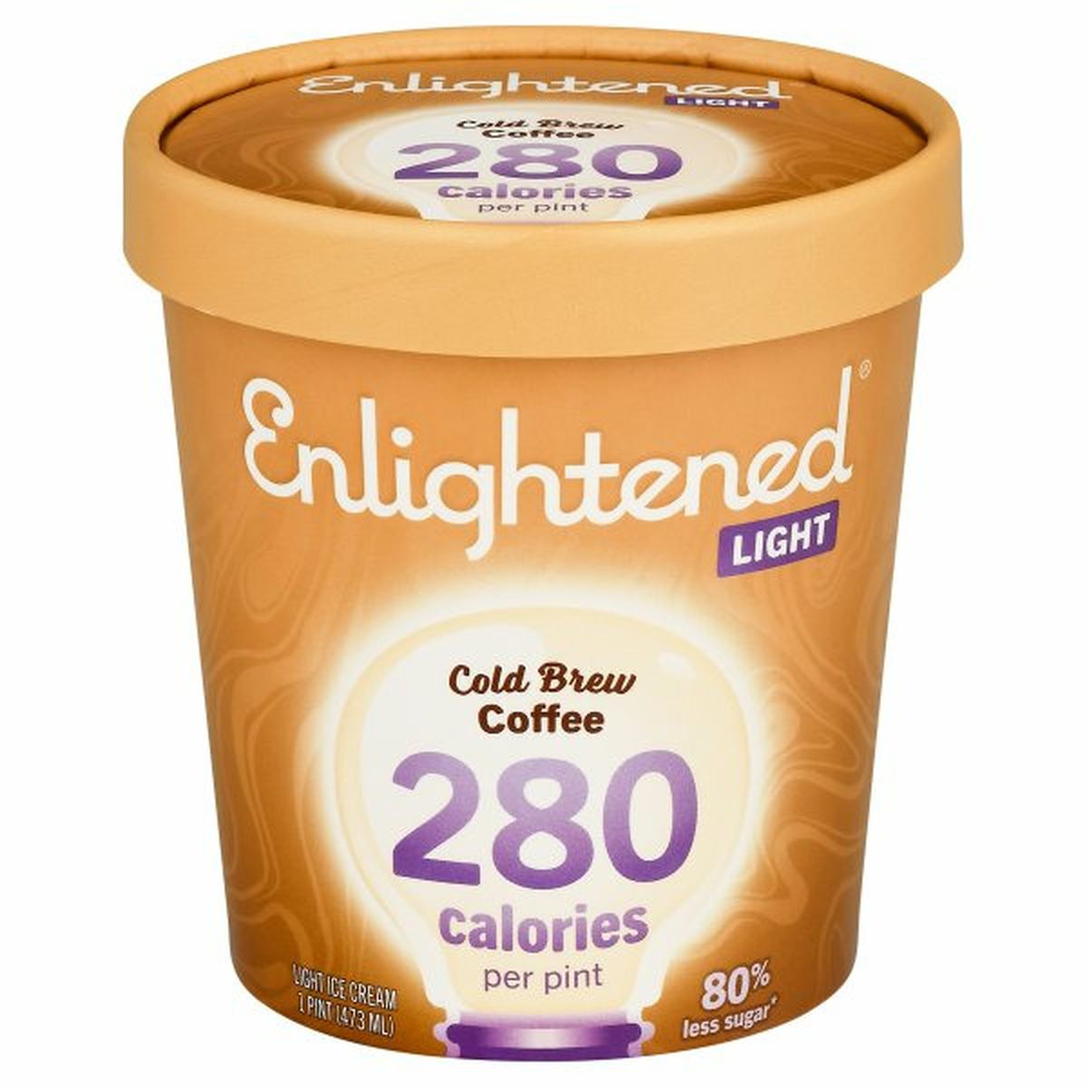 Calories in Enlightened Ice Cream, Cold Brew Coffee, Light