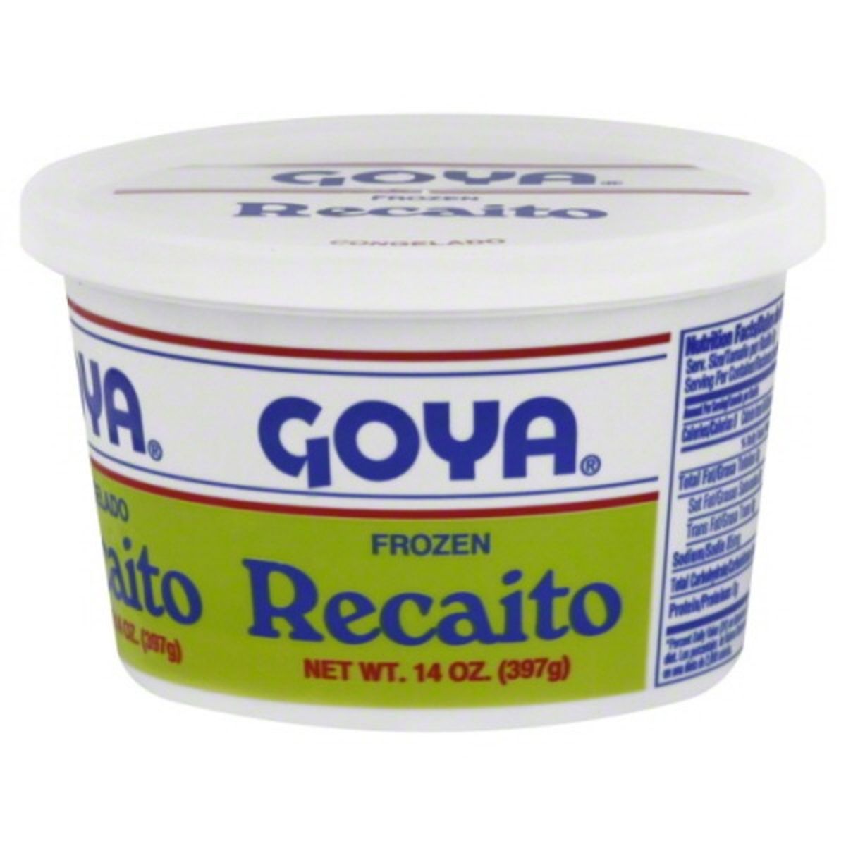 Calories in Goya Recaito, Frozen