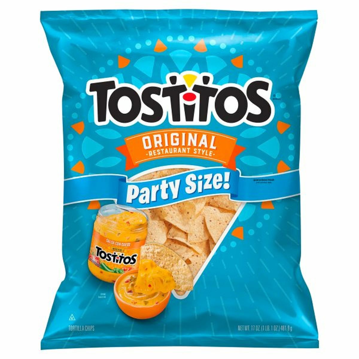 Calories in Tostitos Tortilla Chips, Original, Restaurant Style, Party Size!