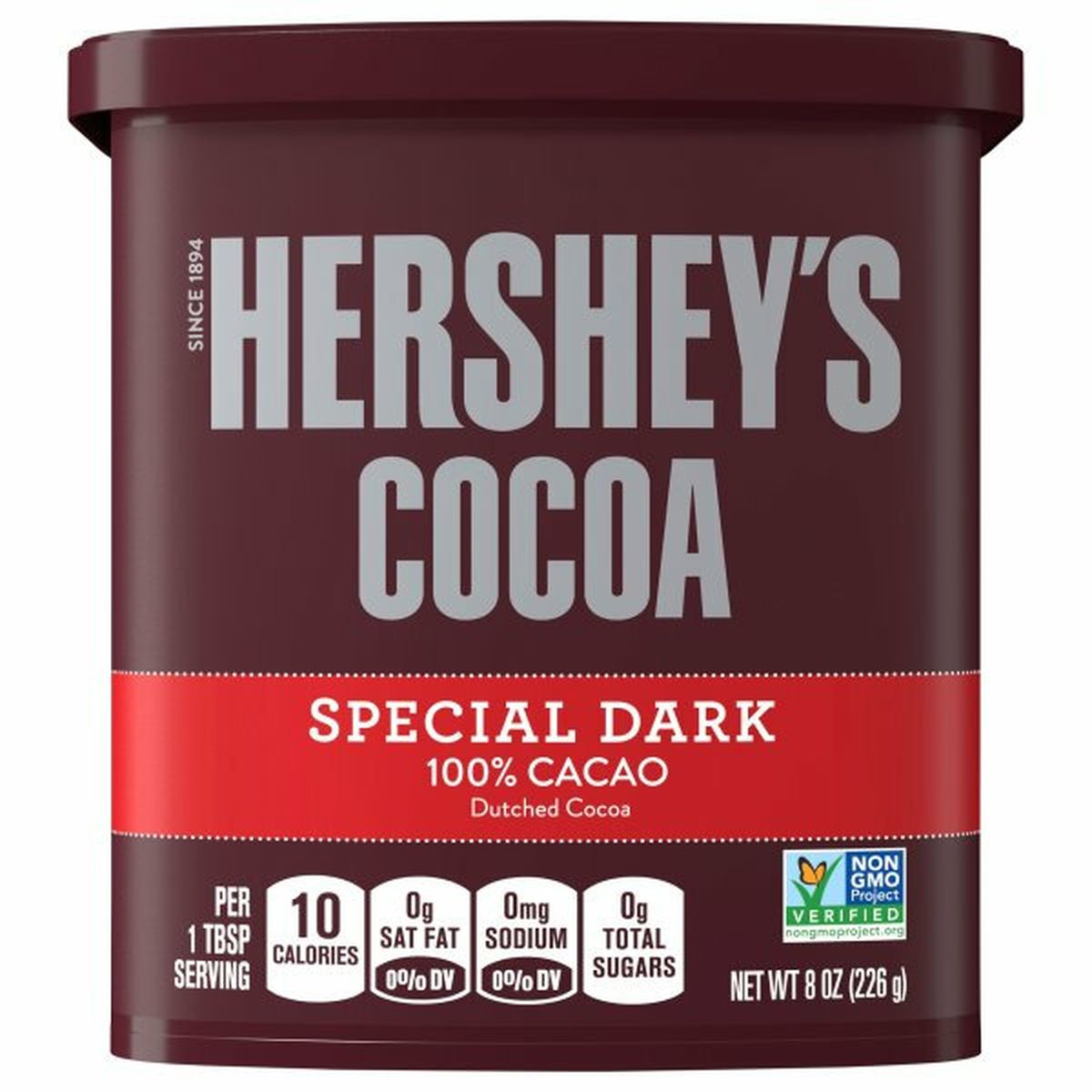 Calories in Hershey's Dutched Cocoa, Special Dark, 100% Cacao