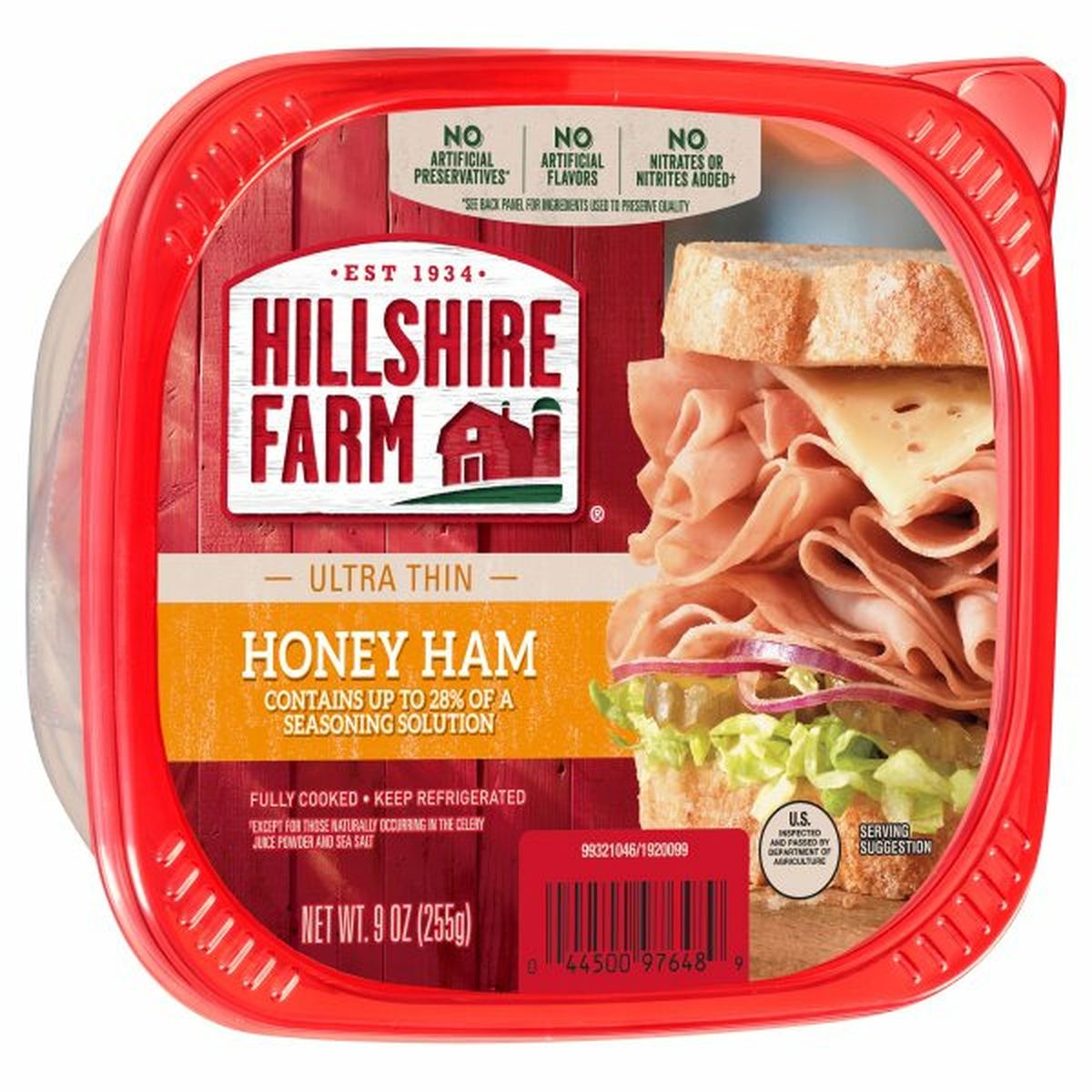 Calories in Hillshire Farm Ultra Thin Sliced Honey Ham Deli Meat