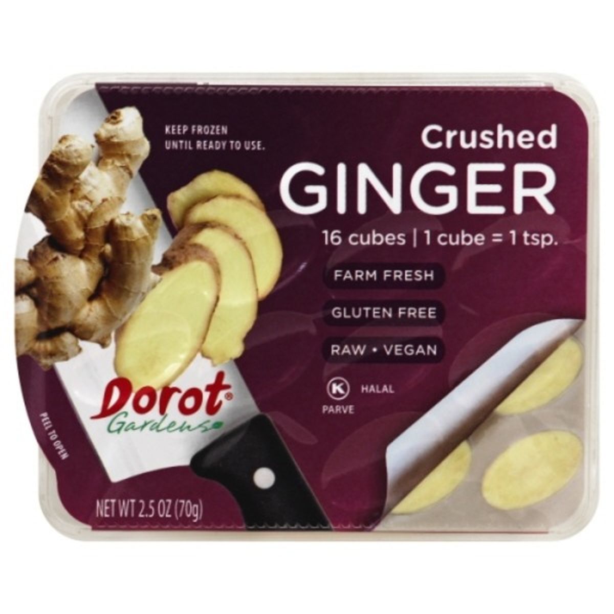 Calories in Dorot Ginger, Crushed