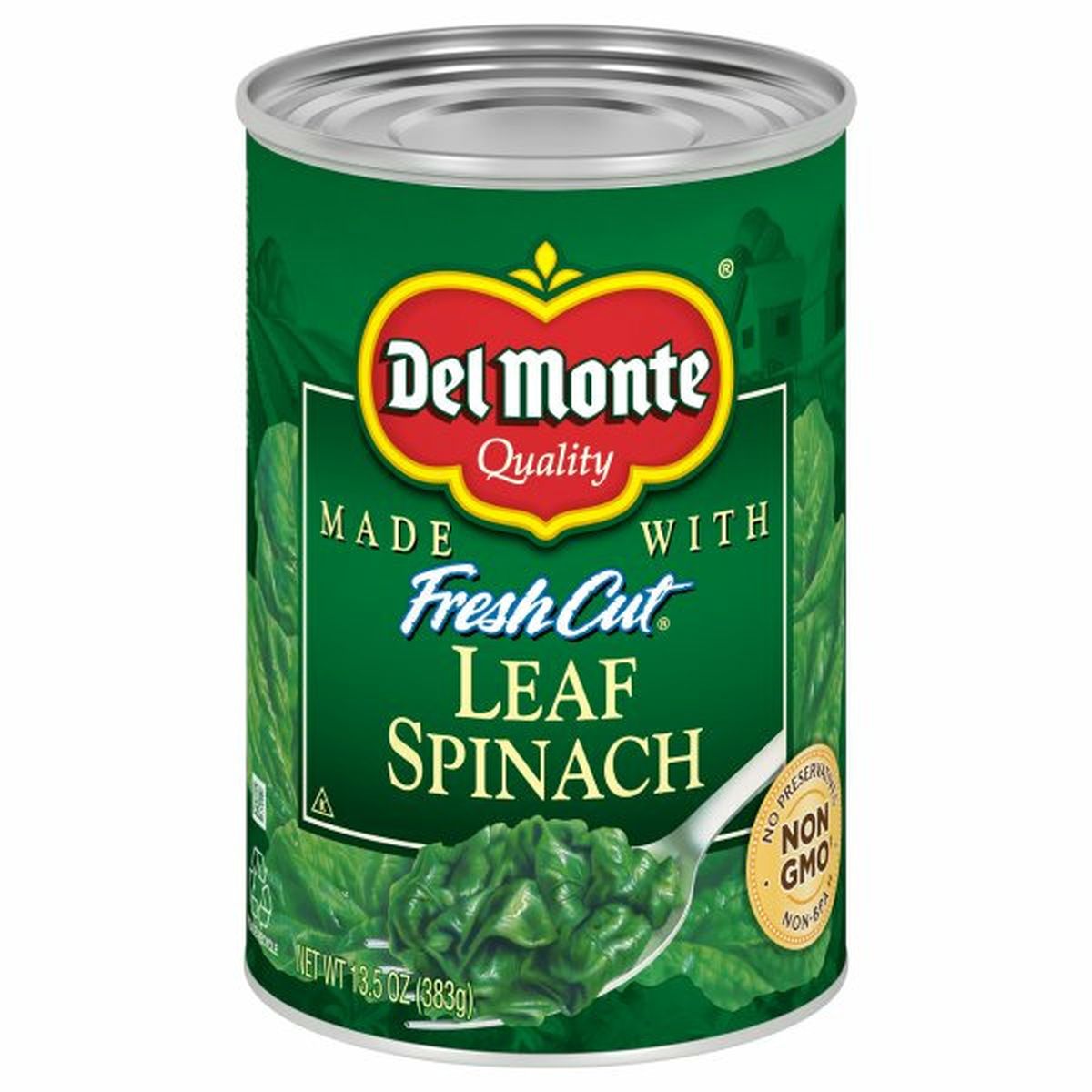 Calories in Del Monte Fresh Cut Leaf Spinach
