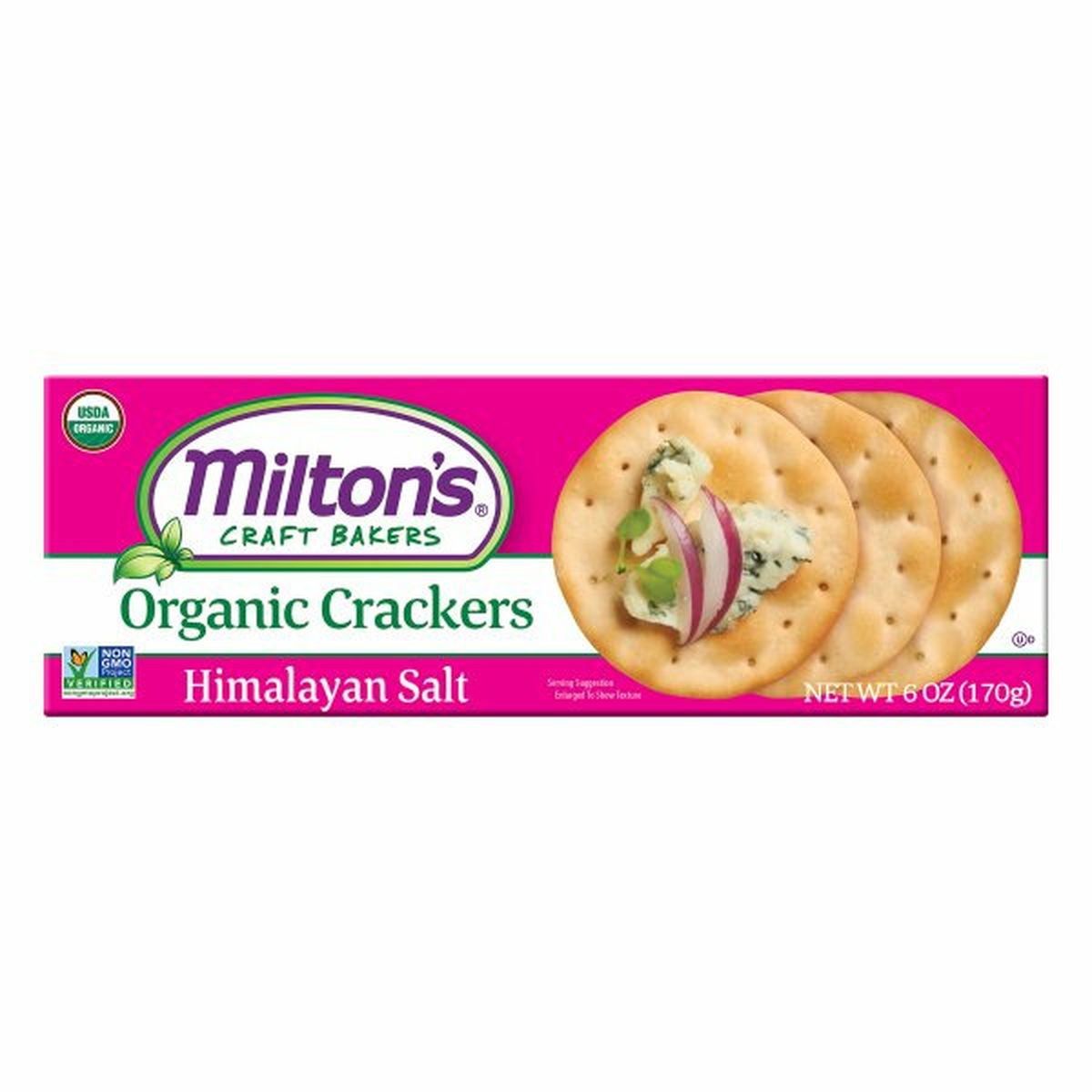 Calories in Miltons Crackers, Organic, Himalayan Salt