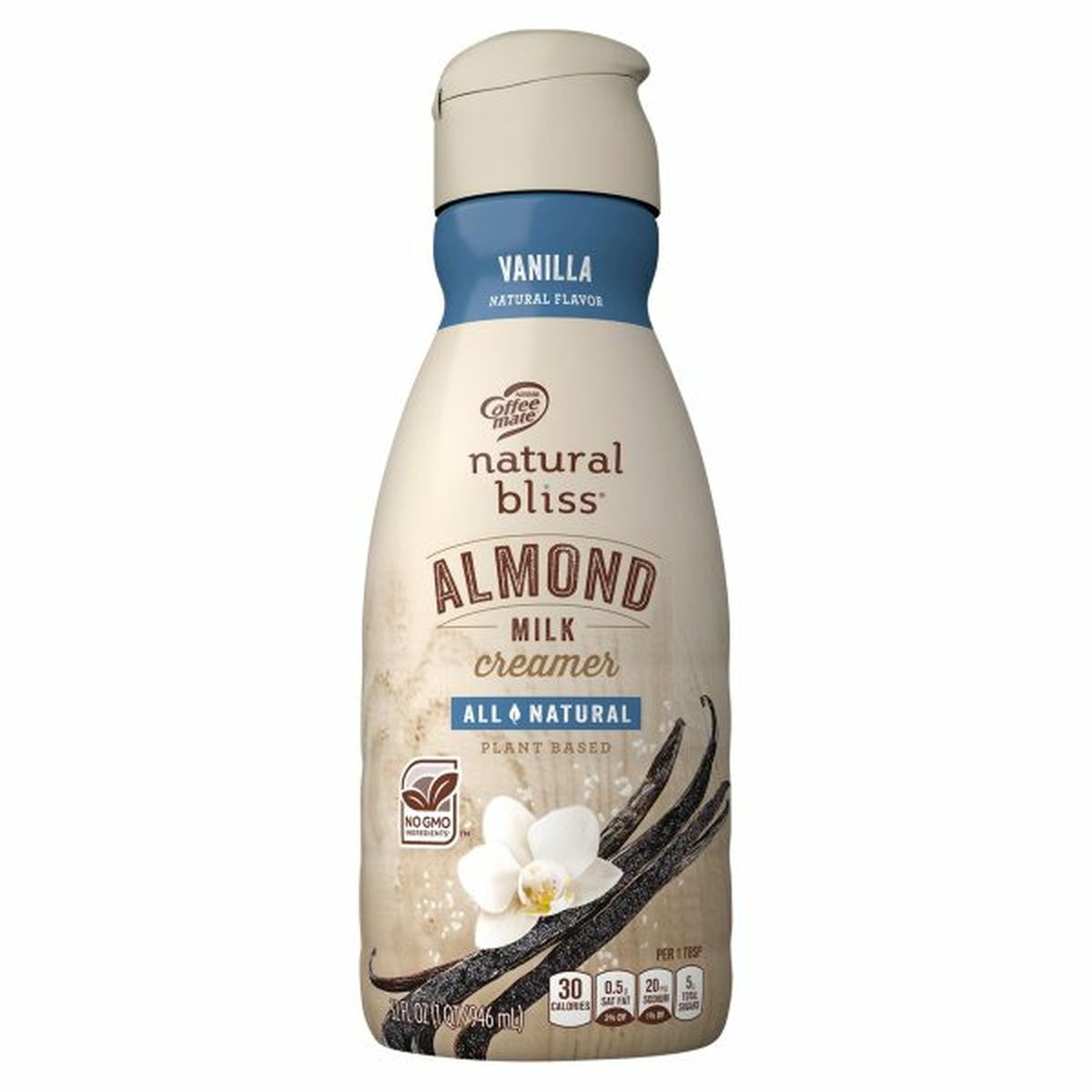 Calories in Natural Bliss Natural Bliss Almond Milk Creamer, Vanilla