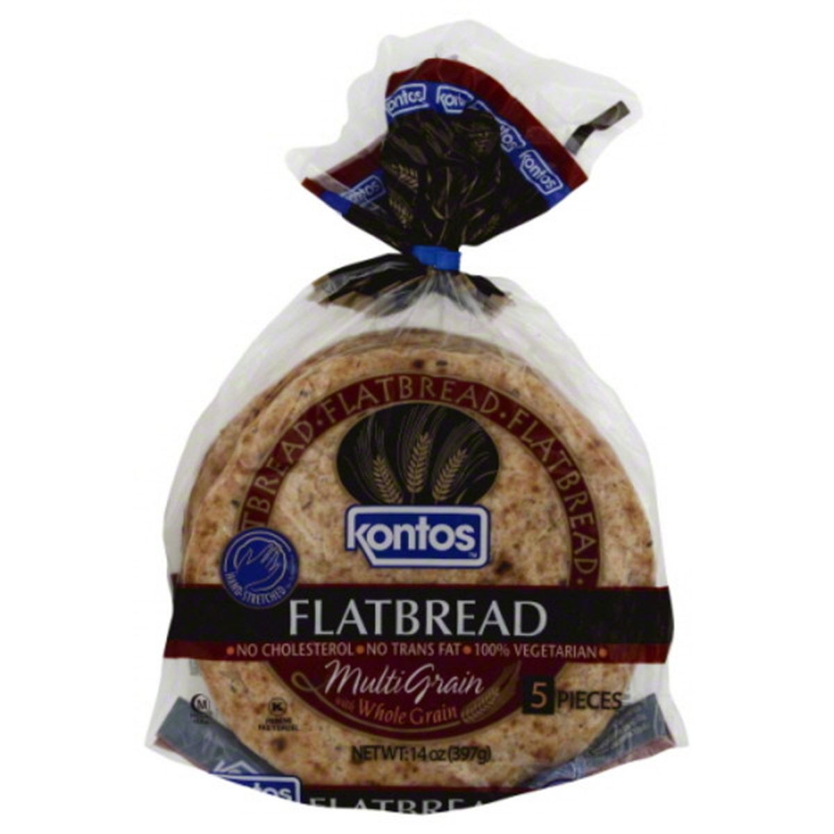 Calories in Kontos Flatbread, Multi Grain