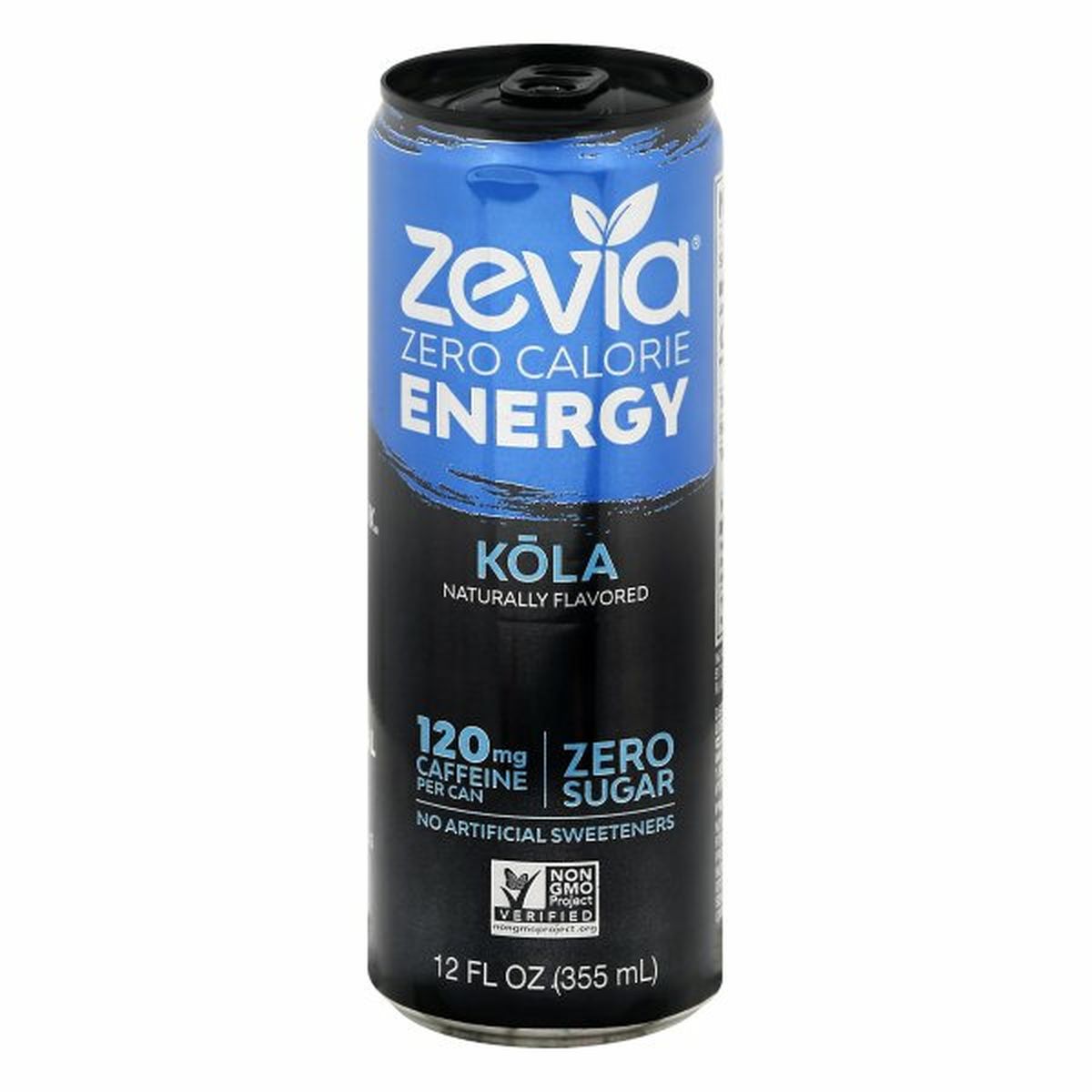 Calories in Zevia Energy Drink, Zero Calorie, Kola