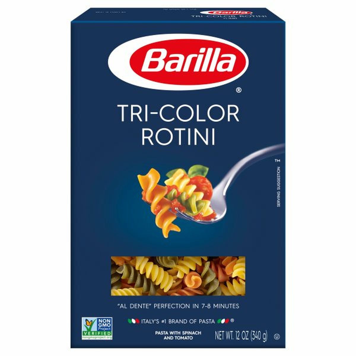 Calories in Barillas Rotini, Tri-Color