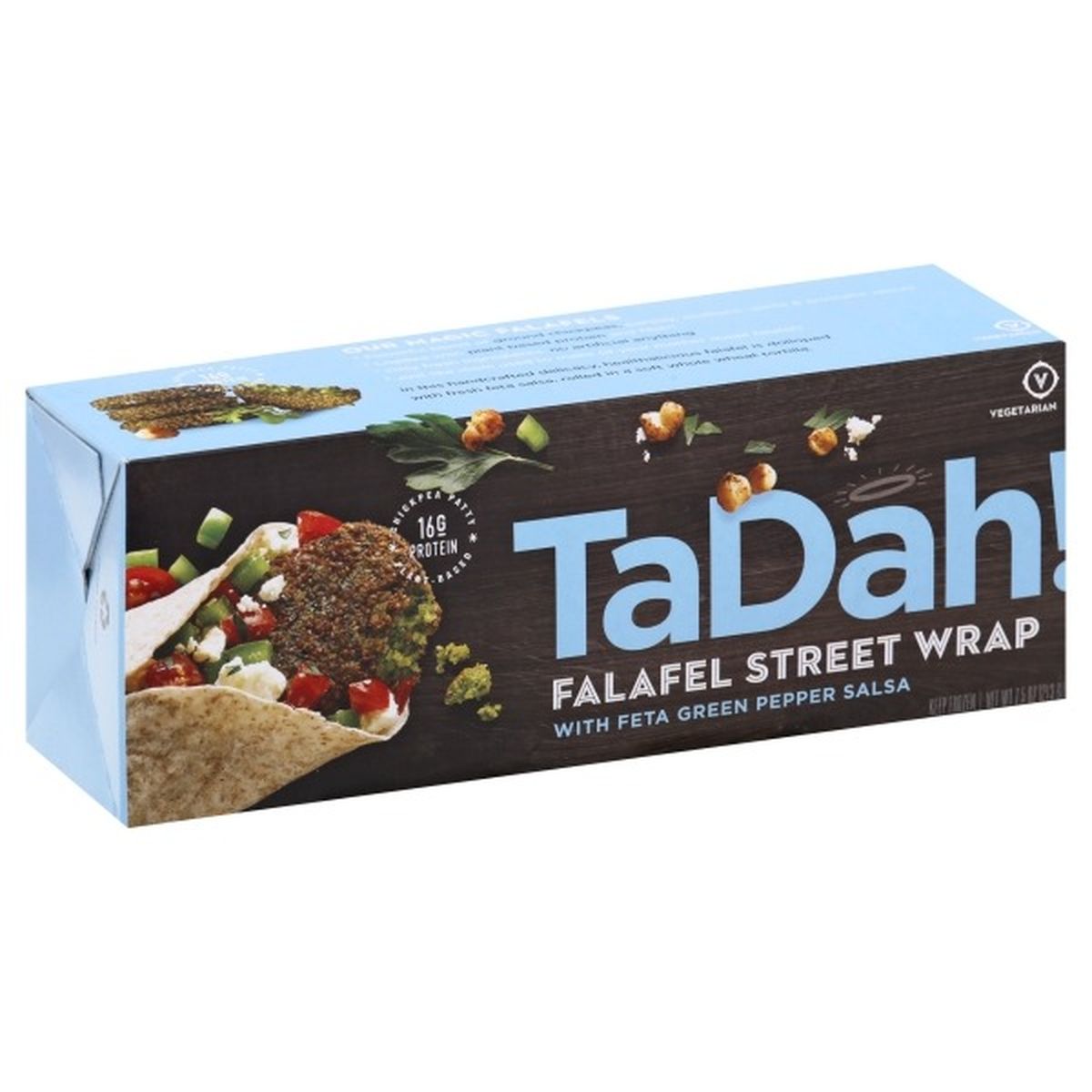 Calories in TaDah Falafel Street Wrap, with Feta Green Pepper Salsa