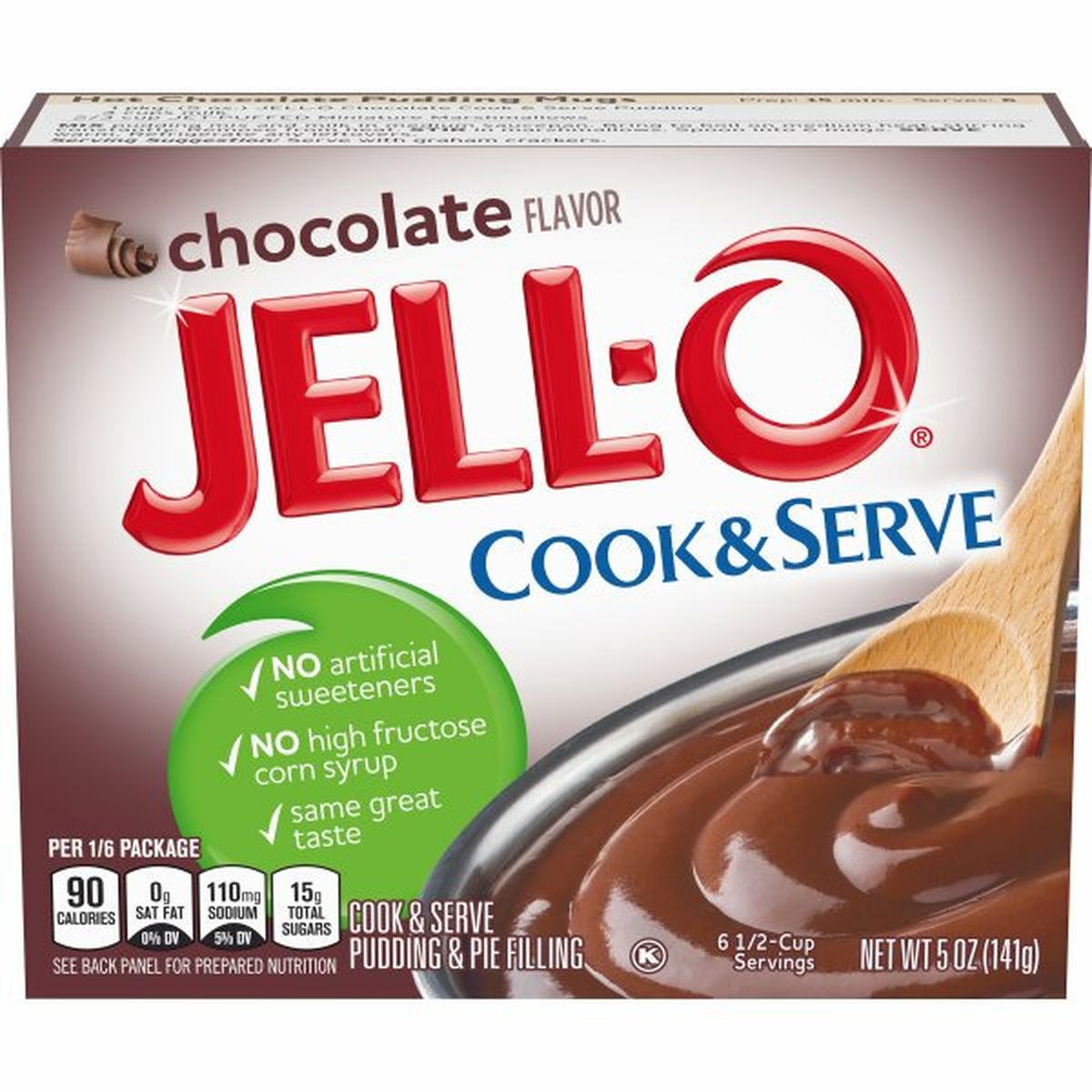 Calories in Jell-O Cook and Serve Chocolate Pudding