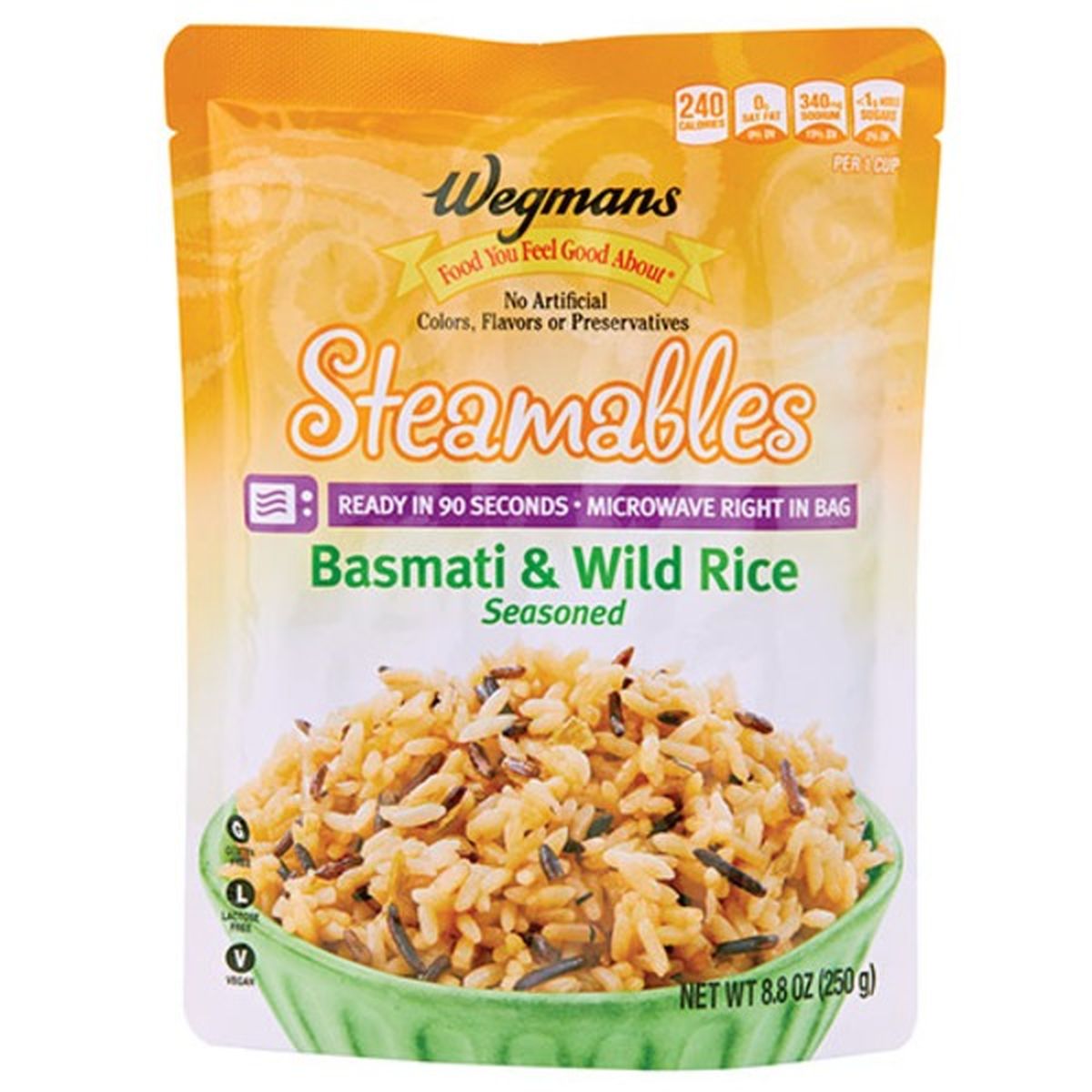 Calories in Wegmans Instant Basmati & Wild Rice
