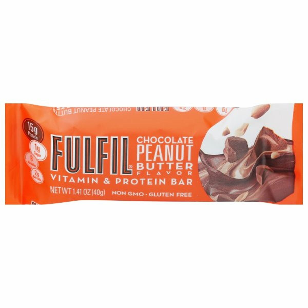 Calories in Fulfil Vitamin & Protein Bar, Chocolate Peanut Butter Flavor