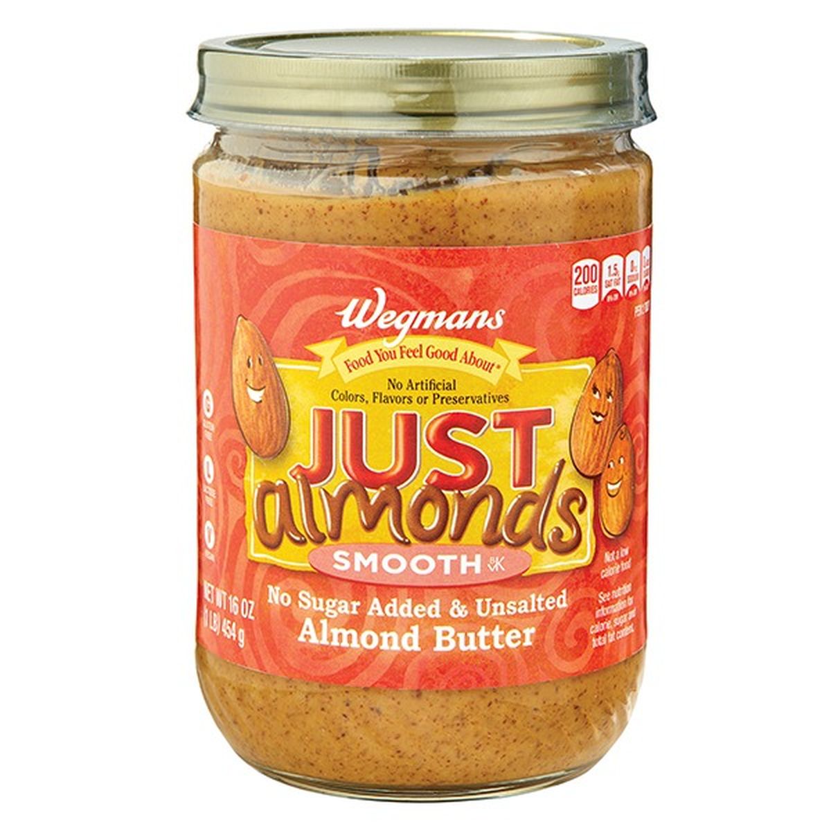 Calories in Wegmans Just Almonds Just Almonds Stir Smooth Almond Butter